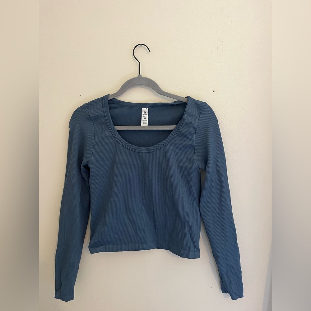 Blue Long Sleeve Women's Top